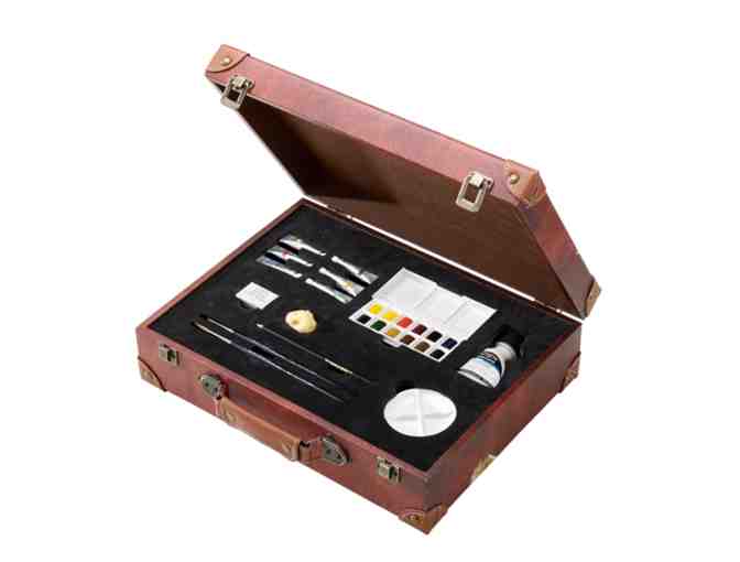 Winsor & Newton professional watercolor suitcase with bonus cold pressed watercolor block