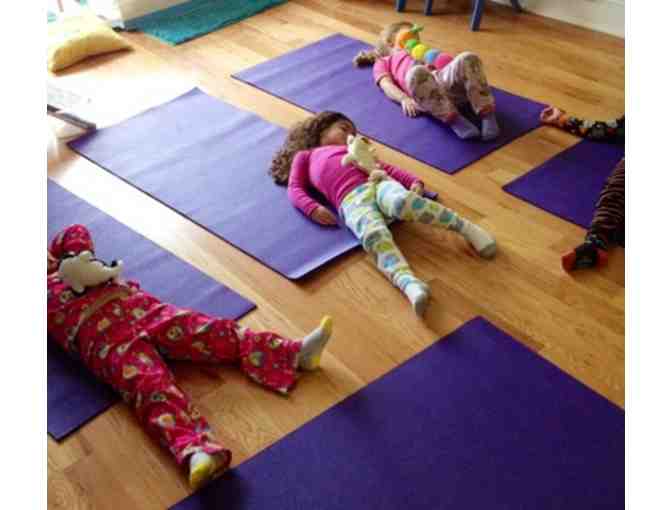 Private yoga session for a family or kids' play group