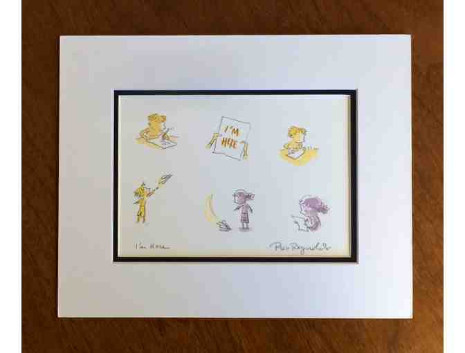 Original Illustration and Signed Book by Famous Children's Author Peter Reynolds