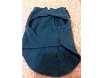 Small Dog Coat with Zebra Collar