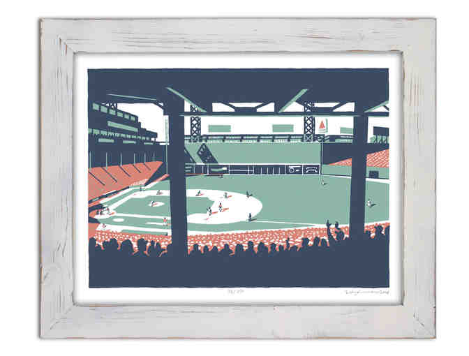 Fenway Screen Print Framed (18 x 24) - Signed, Limited Edition by Rusty + Ingrid