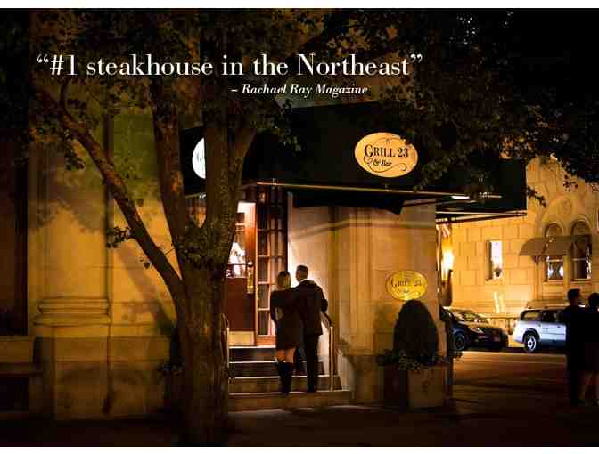 Best of Boston Luxury:  Grill 23 Dinner for 2 & Overnight at the Mandarin Oriental Hotel