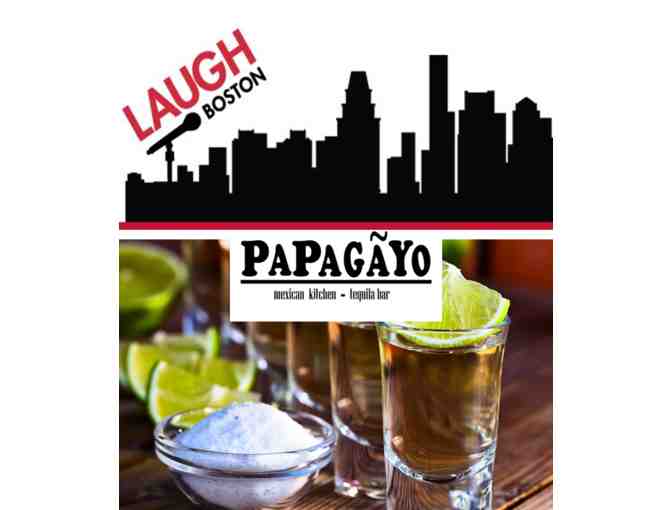 Comedy & Cocktails in the Seaport:  4 Tickets to Laugh Boston & $100 to Papagayo