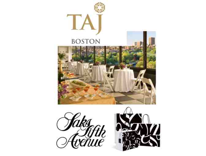 Champagne & Shopping: Rooftop Brunch for TWO at The Taj & $100 Gift Card to Saks