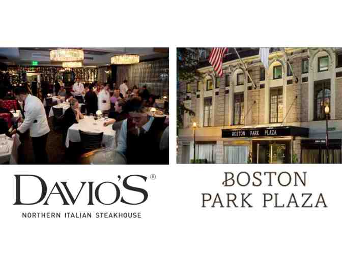 Wine, Dine & Dream Package: $100 to Davio's & Overnight at Park Plaza Boston