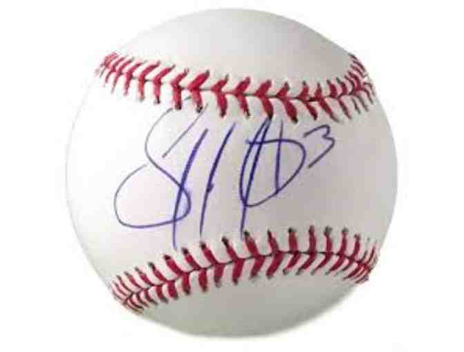 Red Sox Catcher Sandy Leon Autographed Baseball