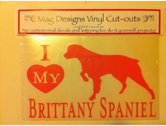 I Love My Brittany Decal!