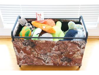 Tapestry Toybox Filled With Toys