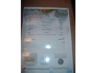 Pair of 5.5mm natural pearl earings