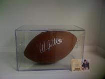Signed Football by New England Patriot, Wes Welker
