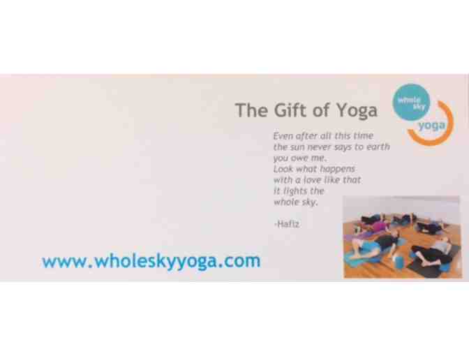 $100 Gift Certificate to Whole Sky Yoga in High Falls, NY