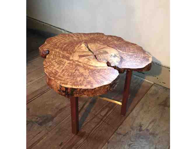 Maple Burl with Walnut Butterfly Table by Don Howell