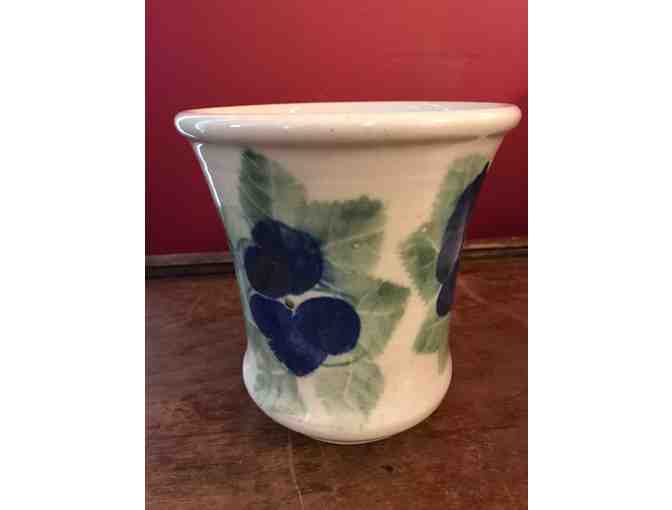 Large Floral Vase by Chatham Stoneware