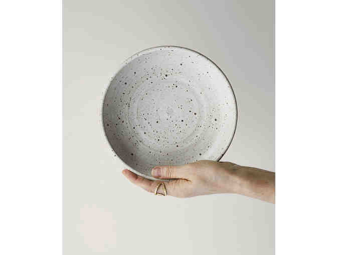 8' White Bowl (x2) - Lail Pottery