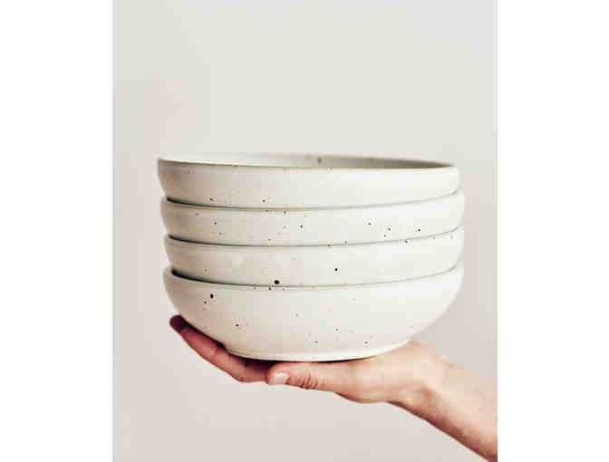 8' White Bowl (x2) - Lail Pottery