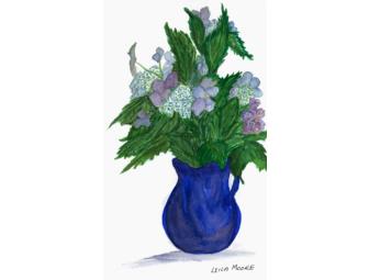 Notecard Set- 'Iris' & Summer Bouquet'