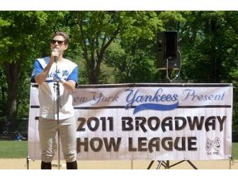 Broadway League Autographed Softball from Opening Ceremony First Pitch!