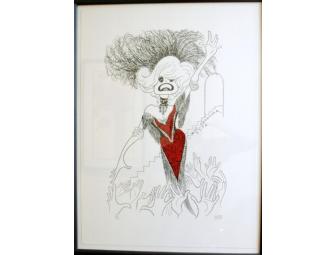 Original Hirschfeld lithograph of Carol Channing as Dolly Levi