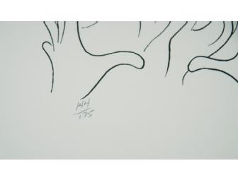 Original Hirschfeld lithograph of Carol Channing as Dolly Levi