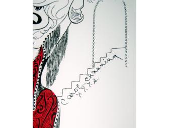 Original Hirschfeld lithograph of Carol Channing as Dolly Levi