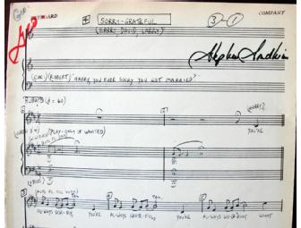 Sheet music from the original Broadway run of Company