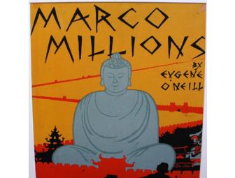 Original 1928 Show Card from Eugene ONeills Marco Millions