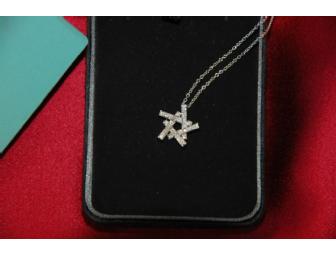 Frank Gehry for Tiffany & Co. 18K White Gold and Diamond Axis Pendant