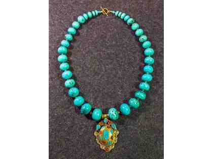 One-of-a-Kind Turquoise Necklace with Pendant