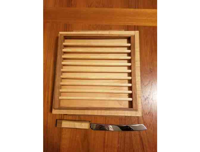 Challah Cutting Board and Knife