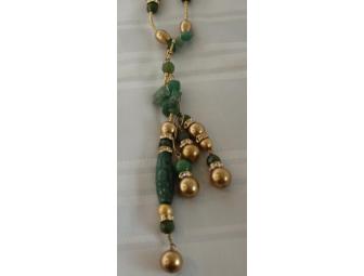 Gulten Dye Multi-Stone Jade Necklace