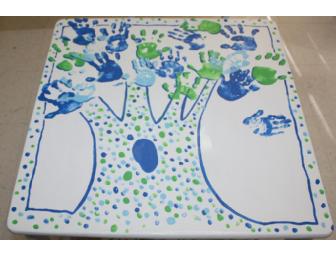 Hand Painted Preschool Children's Table and Chair Set-Boy