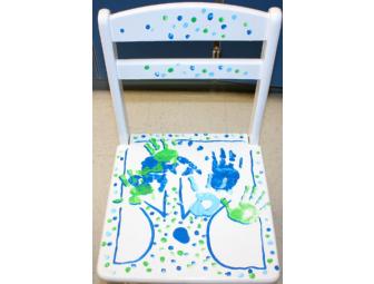 Hand Painted Preschool Children's Table and Chair Set-Boy