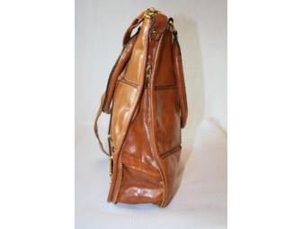 Chestnut Modern Leatherette Tote Handbag
