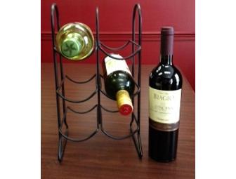 Wine Assortment with Wine Rack