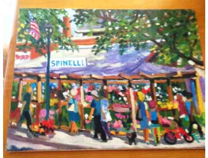 'Spinelli Plant Stand' Print Painting by Narberth, PA Artist, David Fox