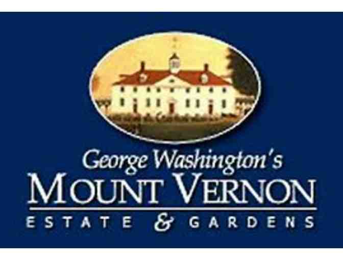 Four tickets to George Washington's Mount Vernon Estate