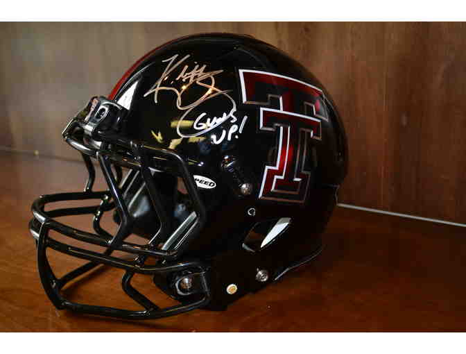 Texas Tech Signed Football Helmet and Basketball