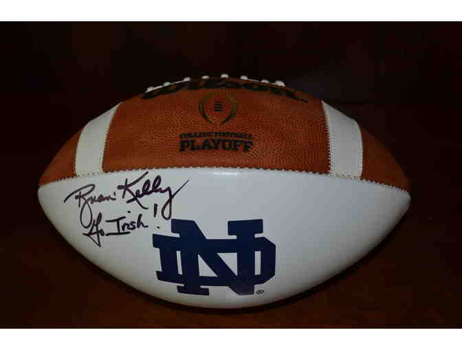 Notre Dame Football Signed by Coach Brian Kelly