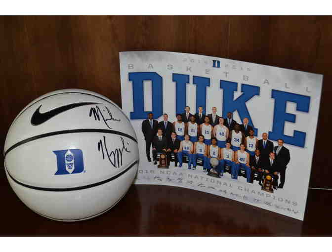 Duke Mini Basketball Signed by Coach Mike Krzyzewski