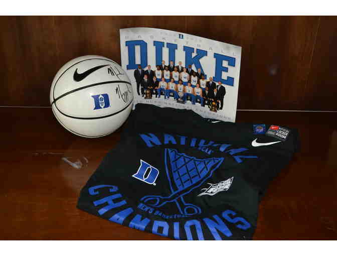 Duke Mini Basketball Signed by Coach Mike Krzyzewski