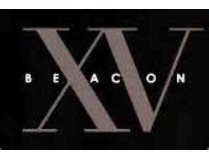 Night at XV Beacon Boutique Hotel and Breakfast at Mooo for Two!