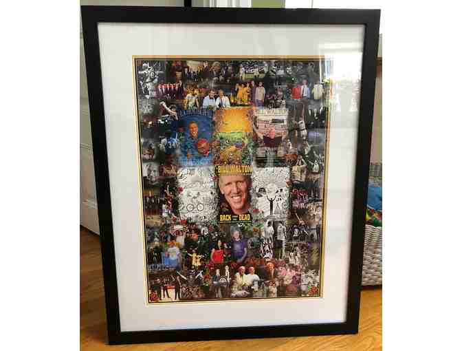 Framed and Autographed Bill Walton Grateful Dead Poster