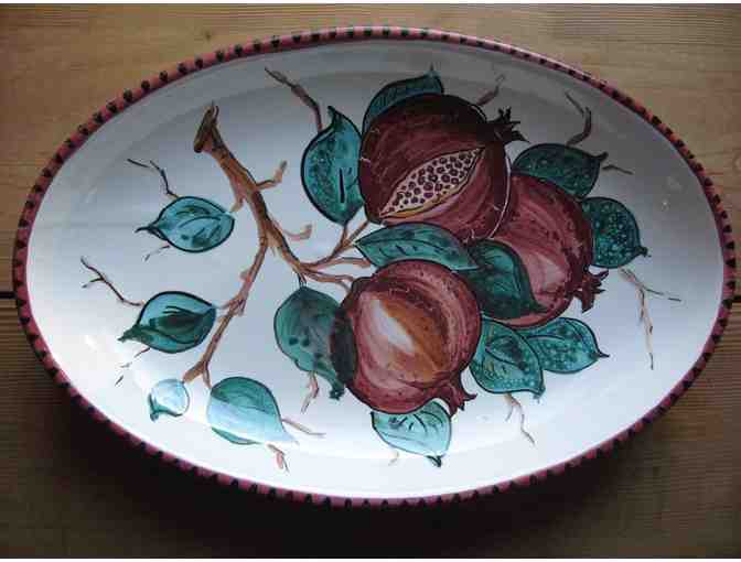 Hand Painted Platter by Saskia Van Vactor