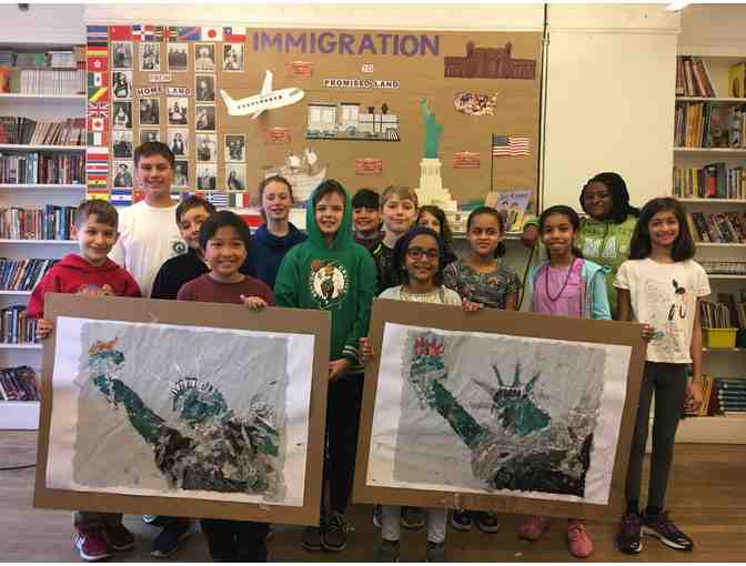 Fifth Grade Class Art #1: Lady Liberty