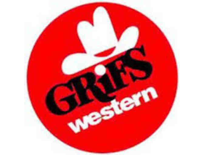 $35 Dollar Gift Certificate to Grifs Western