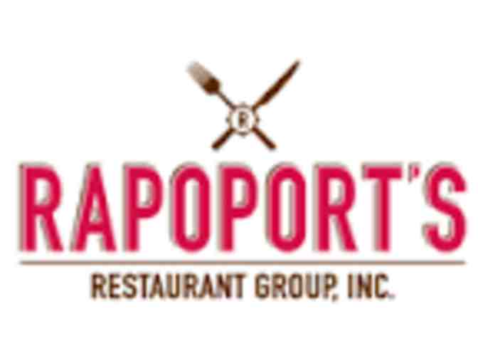$100 Gift Card to Rapoport's Restaurant Group - Photo 1