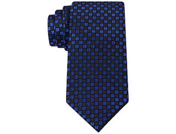 Sean John Checkerboard Blue Tie - Photo 1