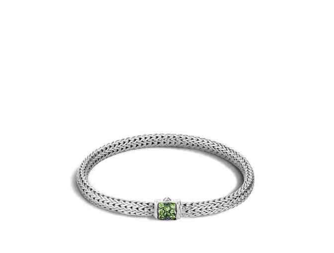 John Hardy Classic Chain Green Gemstone Bracelet in Sterling Silver - Photo 1