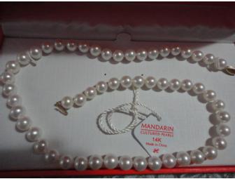18' Strand of Cultured Mandarin pearls