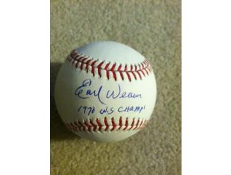 Earl Weaver Signed Baseball